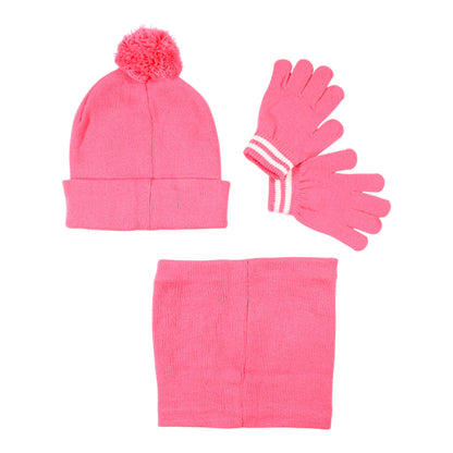 Disney Stitch & Angel Winter Mütze Set 3-teilig Einheitsgröße