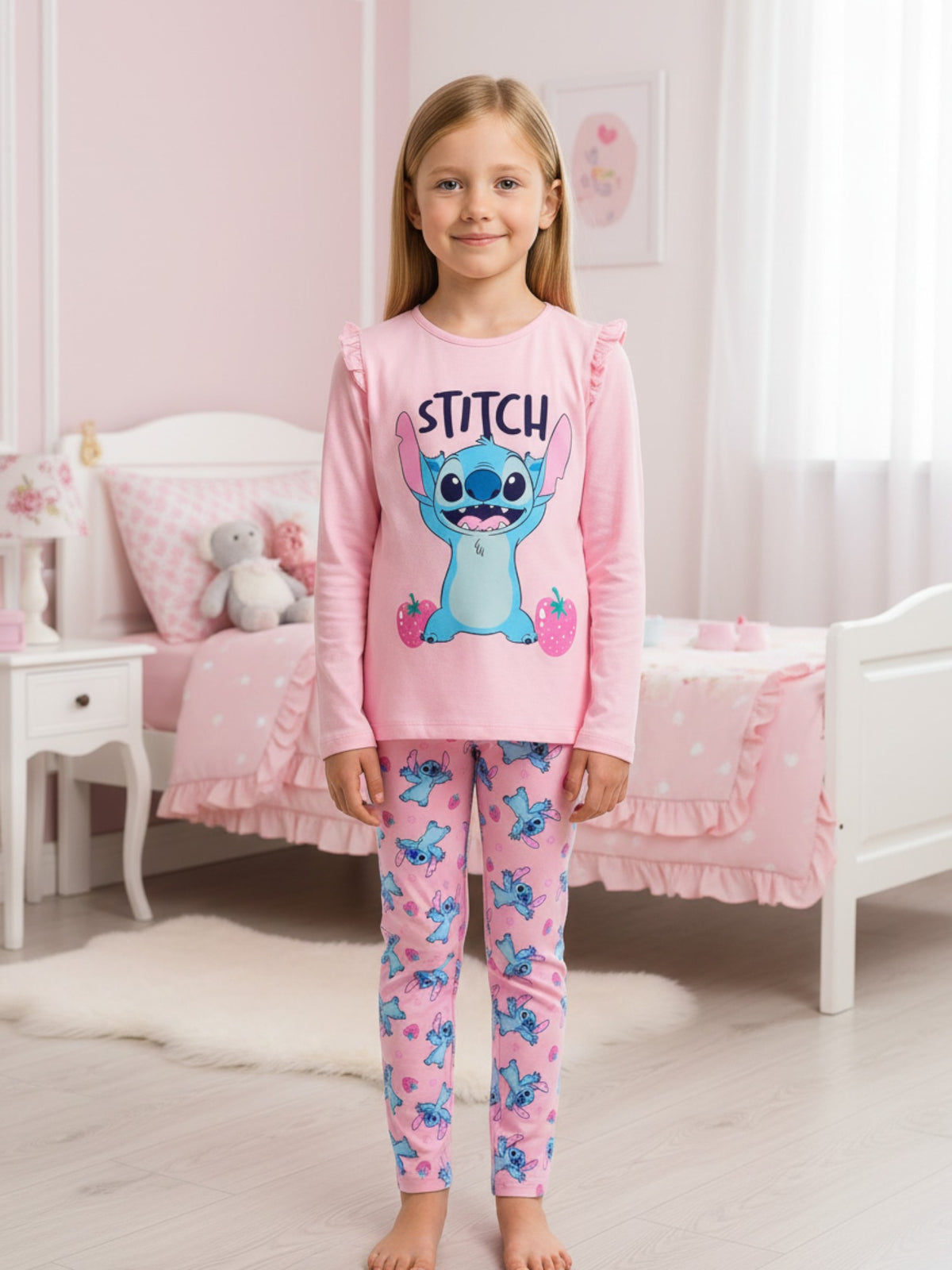 Disney Stitch Schlafanzug für Mädchen Gr. 98-128 cm