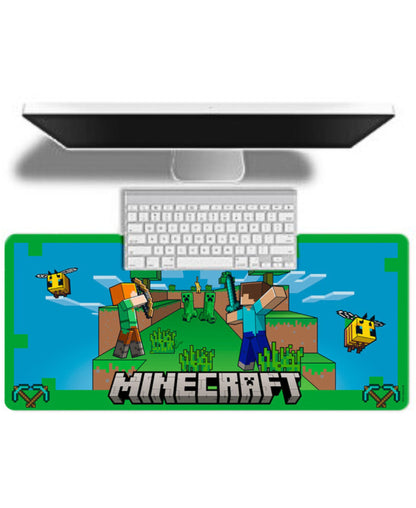 Minecraft Schreibtischunterlage 80x35 cm – rutschfeste Desk Mat für Kinde