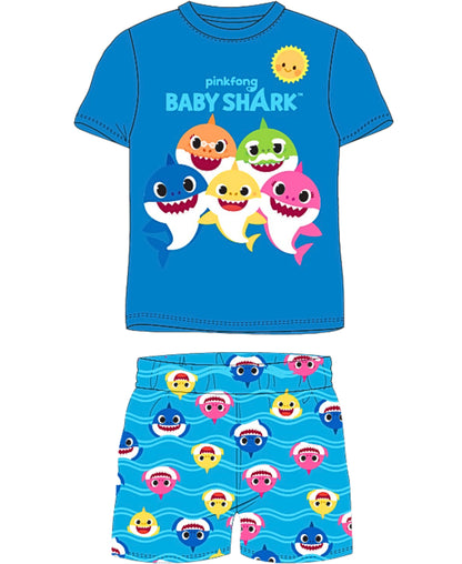 Schlafanzug Baby Shark - Shorty für Kinder