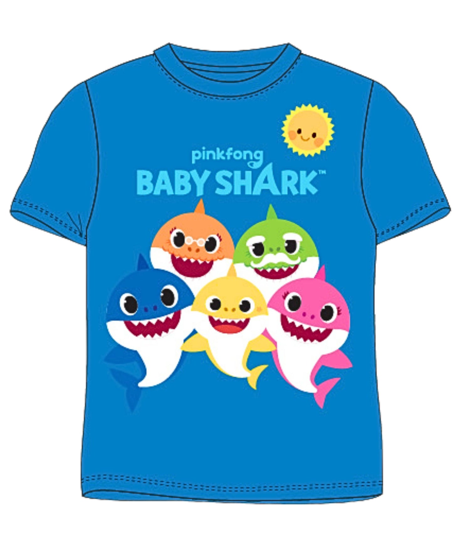 Schlafanzug Baby Shark - Shorty für Kinder