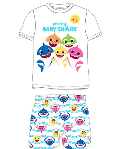 Schlafanzug Baby Shark - Shorty für Kinder