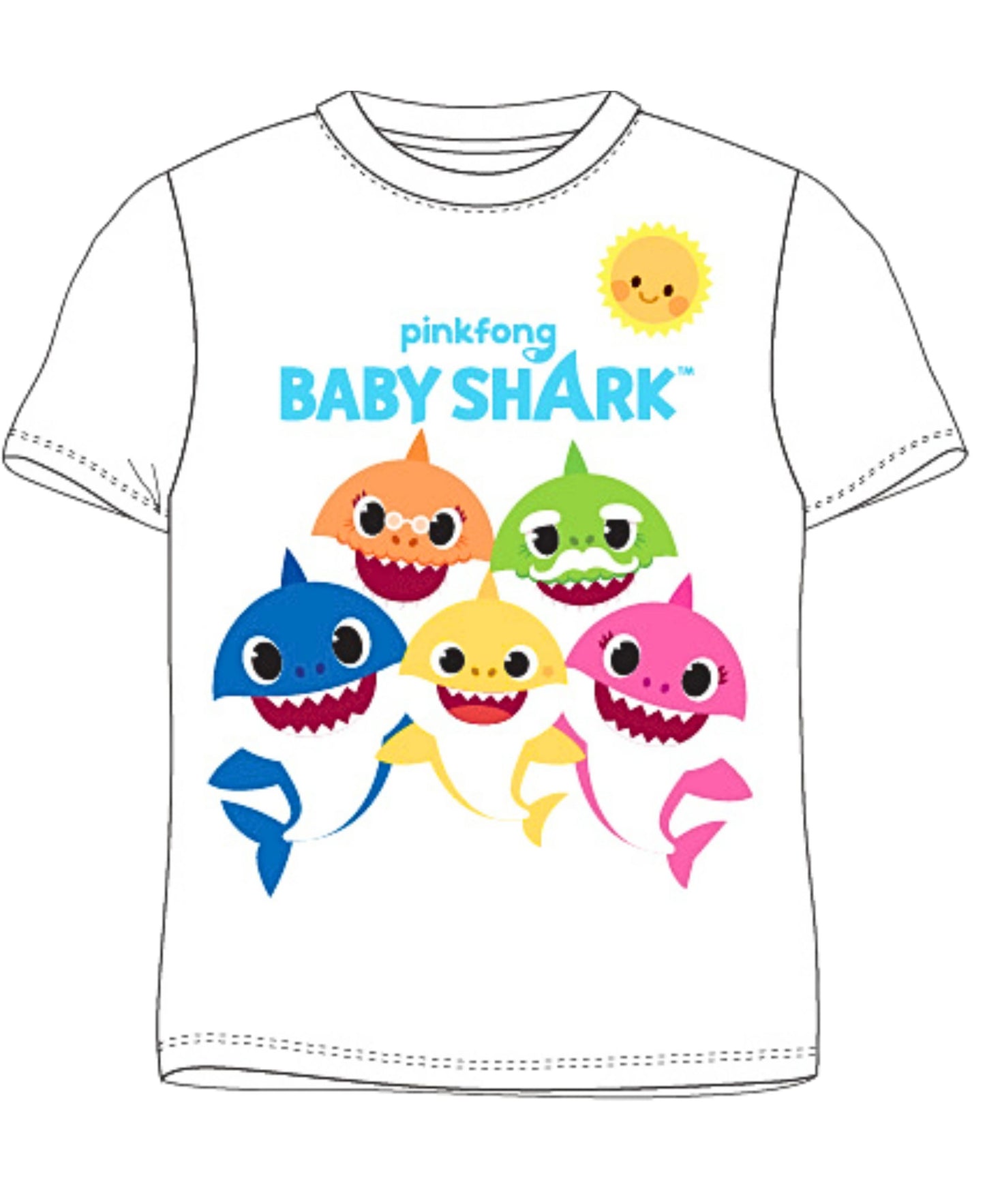 Schlafanzug Baby Shark - Shorty für Kinder