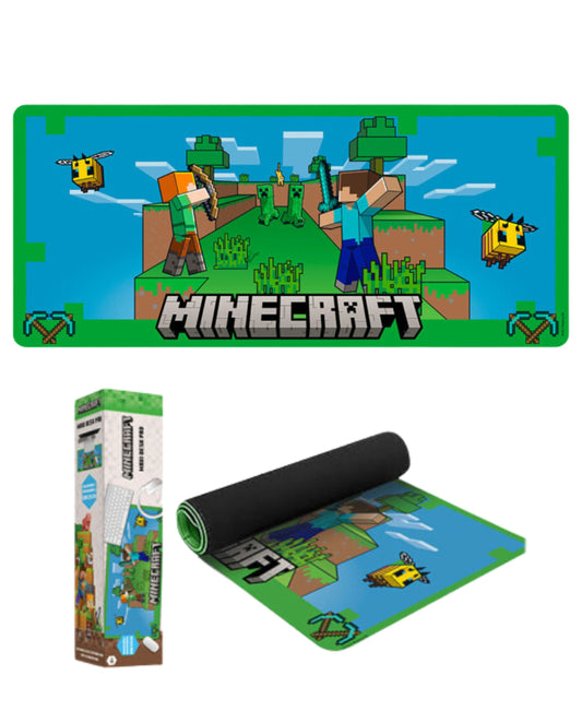 Minecraft Schreibtischunterlage 80x35 cm – rutschfeste Desk Mat für Kinde