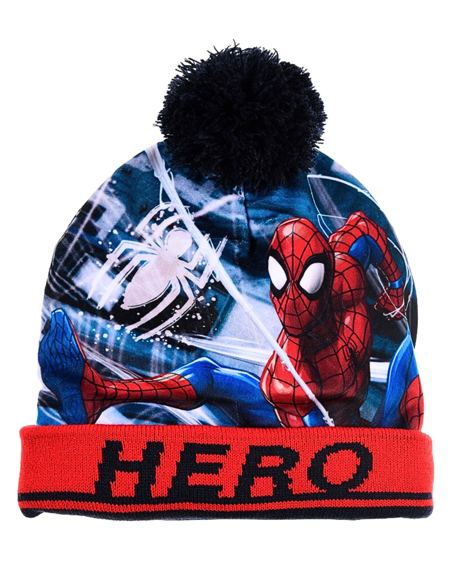 Set Bommelmütze & Schlauchschal Spider-Man für Jungen