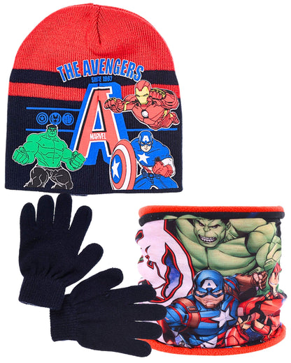 Winter Mütze Set 3-teilig Avengers für Jungen