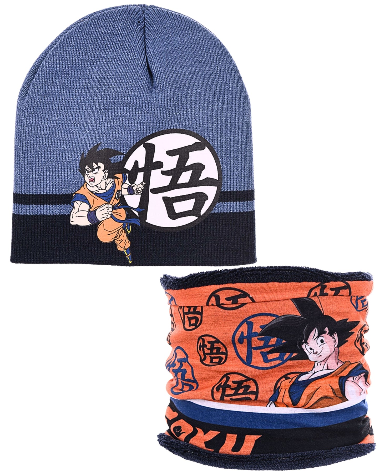 Set Mütze & Schlauchschal Dragon Ball für Jungen