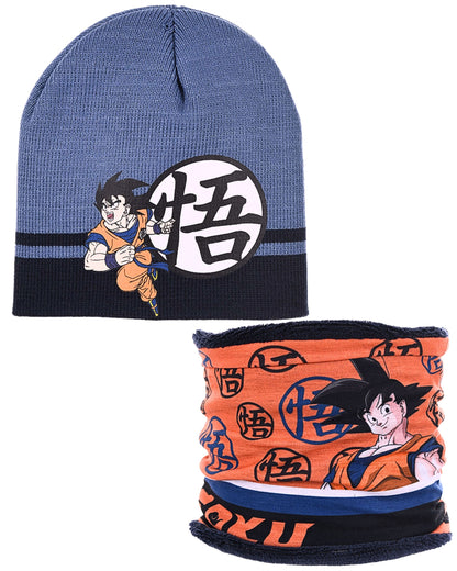 Set Mütze & Schlauchschal Dragon Ball für Jungen
