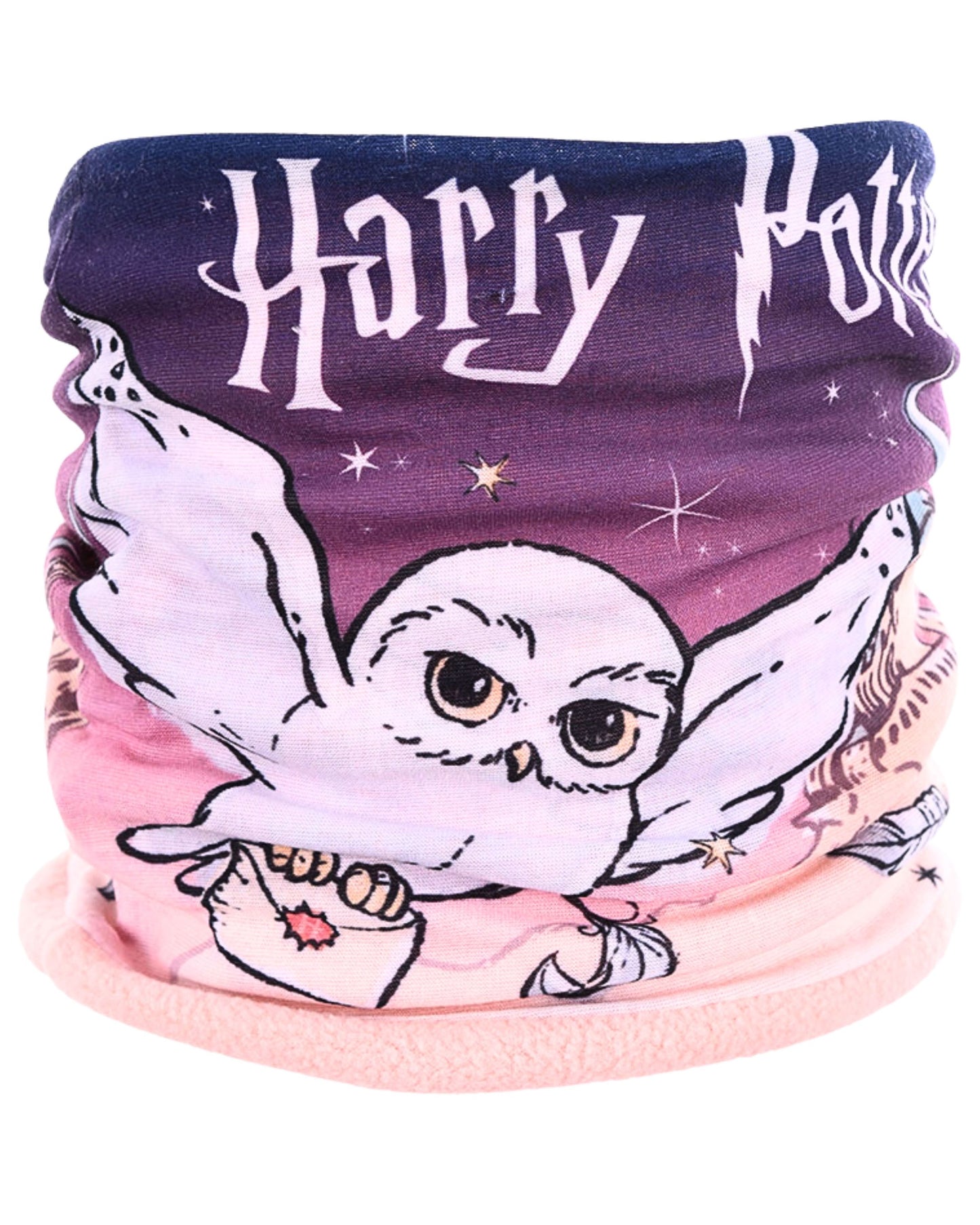 Schlauchschal Harry Potter Hedwig mit Fleecefutter für Mädchen