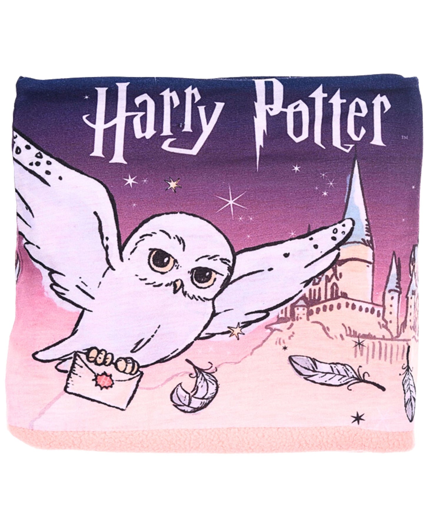 Schlauchschal Harry Potter Hedwig mit Fleecefutter für Mädchen