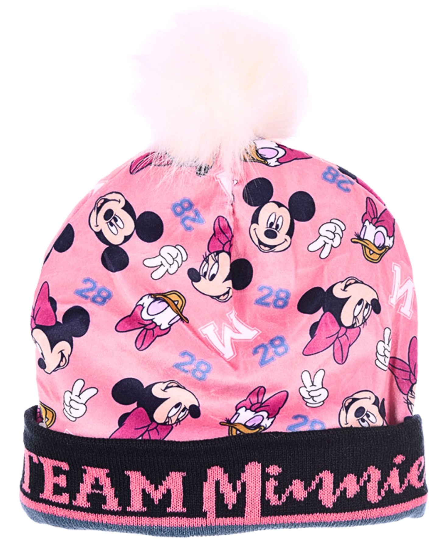 Minnie Mouse Set Bommelmütze & Handschuhe für Mädchen