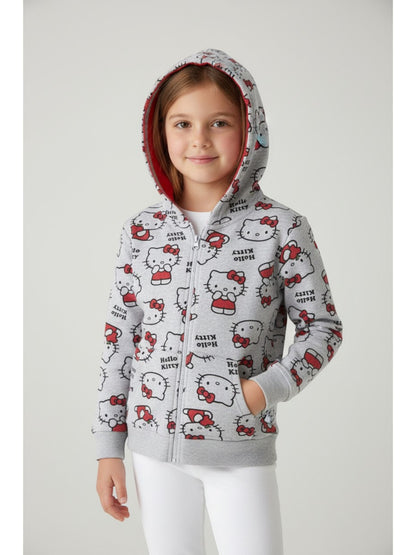Hello Kitty Sweatjacke für Kinder Gr. 116 - 158 cm